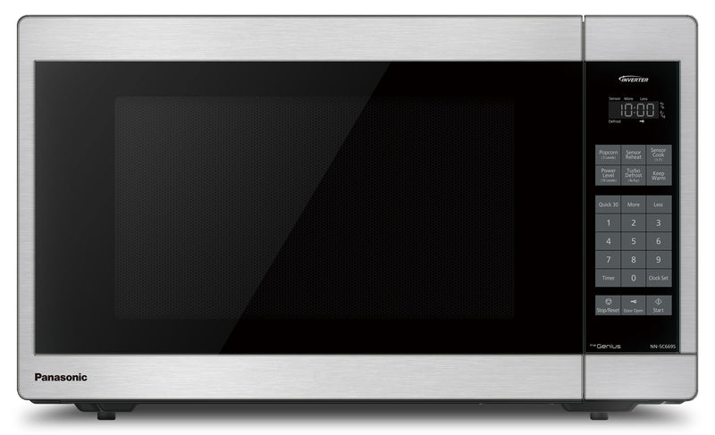 Panasonic 1.3 Cu. Ft. 1,200 W Genius® Countertop Microwave - NNSC669SC | Four à micro-ondes de comptoir Panasonic GeniusMD de 1,3 pi3 avec une puissance de 1200 W - NNSC669SC | NNSC669C