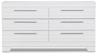 Olivia Dresser - White - Modern style Dresser in White Engineered Wood and Laminate Veneers