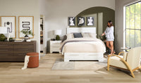 Olivia Platform Storage Bed with Headboard & Frame, Made in Canada, White - Queen Size | Lit plateforme de rangement Olivia fabriqué au Canada avec tête de lit et cadre de lit, blanc - format grand lit