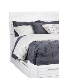 Olivia Queen Storage Bed - White