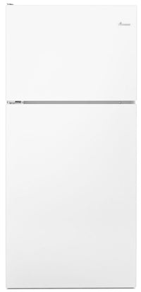 Amana 18 Cu. Ft. Top-Freezer Refrigerator and 4.8 Cu. Ft.  Electric Range - White|Réfrigérateur de 18 pi³ à congélateur supérieur et Cuisinière électrique amovible Amana de 4,8 pi³