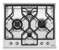 Smeg 24" Gas Cooktop - PGFU24X|Surface de cuisson à gaz Smeg de 24 po - PGFU24X