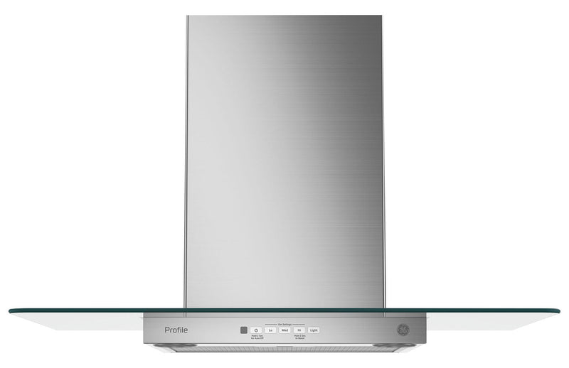 GE 30" Wall-Mount Glass Canopy Chimney Range Hood – PVW7301SJSSC - Range Hood in Stainless Steel