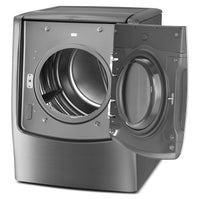 LG 9.0 Cu. Ft. Mega Capacity Gas Steam Dryer – Graphite Steel|Sécheuse à gaz à la vapeur SteamDryerMC LG à énorme capacité de 9,0 pi³ - acier graphite