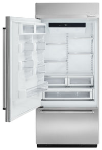 KitchenAid 20.9 Cu. Ft. Built-In Bottom-Mount Refrigerator – KBBL206ESS|Réfrigérateur encastré à congélateur inférieur de 20.9 pi3 KitchenAid - KBBL206ESS