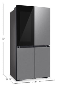 Samsung Bespoke 23 Cu. Ft. 4-Door Flex Refrigerator with Beverage Zone™ - RF23DB9700QLAA | Réfrigérateur Bespoke Samsung de 23 pi³ à 4 portes Flex avec zone de boissons - RF23DB9700QLAA | RF23DB97