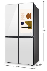 Samsung Bespoke 23 Cu. Ft. 4-Door Flex Refrigerator with Family Hub+™ - RF23DB990012AC | Réfrigérateur Bespoke Samsung de 23 pi³ à 4 portes Flex avec portail Family Hub+MC - RF23DB990012AC | RF23DB9W