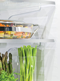 GE 23.1 Cu. Ft. French-Door Refrigerator with Internal Water Dispenser – PWE23KSKSS|Réfrigérateur GE de 23,1 pi³ à portes françaises avec distributeur d'eau interne – PWE23KSKSS|PWE23KSS