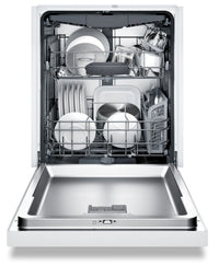 Bosch 300 Series Recessed Handle Built-In Dishwasher – SHEM63W52N - Dishwasher in White