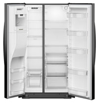 Whirlpool 36" 21 Cu. Ft. Side-by-Side Refrigerator - Black - WRSC5536RB | Réfrigérateur Whirlpool de 21 pi³ et de 36 po à compartiments juxtaposés - noir - WRSC5536RB