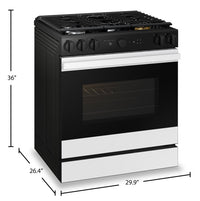 Samsung Bespoke 6 Cu. Ft. Gas Range with Oven Camera - NSG6DB870012AA | Cuisinière à gaz Bespoke Samsung de 6,3 pi3 avec caméra de four - NSG6DB870012AA/AC | NSG6D87W