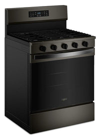 Whirlpool 5.0 Cu. Ft. Gas Range with Air Cooking – Black on Stainless - WFGS5730SV | Cuisinière à gaz Whirlpool de 5,0 pi3 avec cuisson à air – noir sur acier inoxydable - WFGS5730SV