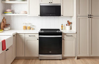 Whirlpool 1.1 Cu. Ft. Flush Over-the-Range Microwave with Air Fry - Stainless Steel - YWMMF7330RZ | Four à micro-ondes à hotte intégrée Whirlpool de 1,1 pi³ à installation affleurée avec friture à air - acier inoxydable - YWMMF7330RZ | YWMMF733