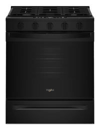 Whirlpool 30" 5 Cu. Ft. Gas Range with Air Cooking - Black - WSGS5030SB | Cuisinière à gaz Whirlpool de 5 pi³ et de 30 po avec cuisson à air - noire - WSGS5030SB