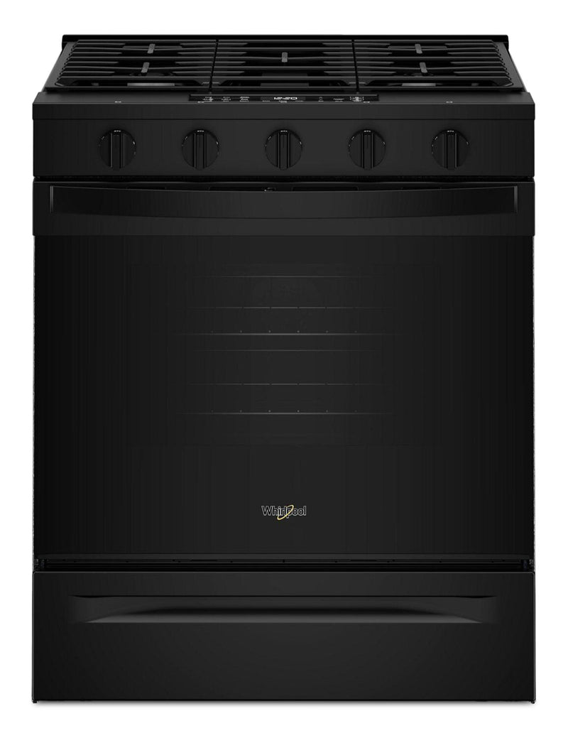 Whirlpool 30" 5 Cu. Ft. Gas Range with Air Cooking - Black - WSGS5030SB | Cuisinière à gaz Whirlpool de 5 pi³ et de 30 po avec cuisson à air - noire - WSGS5030SB