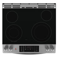 GE 5.2 Cu. Ft. Electric Range with Convection and No-Preheat Air Fry - JCS830SVSS  | Cuisinière électrique GE de 5,2 pi3 à convection avec friture à air sans préchauffage - JCS830SVSS  | JCS830VS