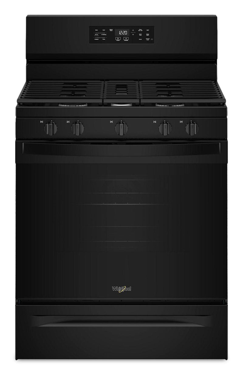 Whirlpool 30" 5.0 Cu. Ft. Gas Range with Air Cooking – Black - WFGS4530SB | Cuisinière à gaz Whirlpool de 5,0 pi³ et de 30 po avec cuisson à air - noire - WFGS4530SB