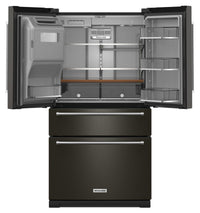 KitchenAid 26 Cu. Ft. 4-Door Refrigerator with FreshChill™ Drawer - KRMF536RBS | Réfrigérateur 4 portes KitchenAid de 26 pi³ avec tiroir FreshChillMC - KRMF536RBS | KRMF53BS
