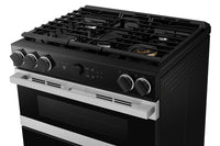 Samsung 6.3 Cu. Ft. Gas Slide-In Range with Flex Duo™ - Stainless Steel - NSY6DG8550SRAC | Cuisinière à gaz encastrée Samsung de 6,3 pi³ avec fonction Flex DuoMC - acier inoxydable - NSY6DG8550SRAC