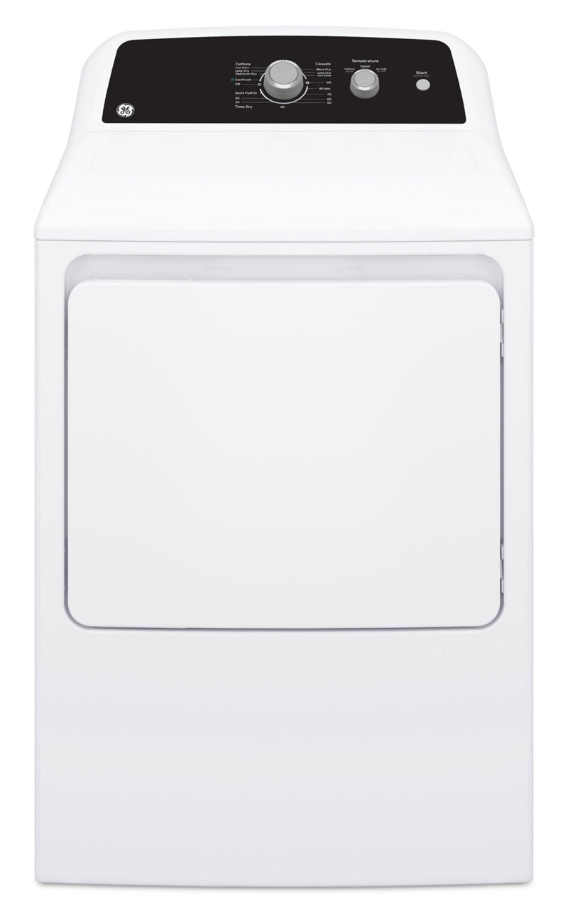 GE 6.2 Cu. Ft. Electric Dryer with SaniFresh Cycle – White - GTX34EBMRWS | Sécheuse électrique GE de 6,2 pi³ avec cycle SaniFresh - blanche - GTX34EBMRWS