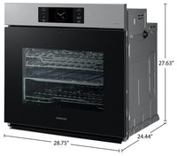Samsung 5.1 Cu. Ft. 7 Series Single Wall Oven with AI Camera - NV51CG700SSRAA | Four mural simple Samsung de 5,1 pi³ à hublot de série 7 avec caméra IA - NV51CG700SSRAA | NV51C7SS