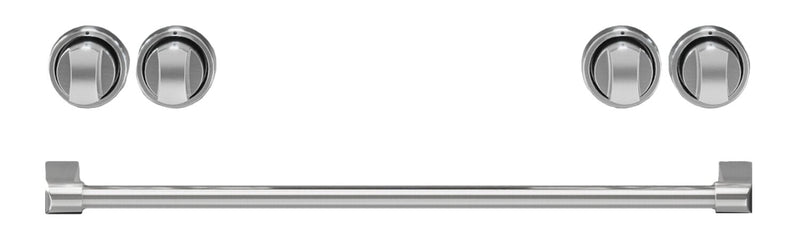 Thor Kitchen Handle and Knob Set for 30” Range in Stainless Steel - CKA-RE30-SS | Ensemble de poignées et de boutons Thor Kitchen en acier inoxydable pour cuisinière de 30 po - CKA-RE30-SS | RE30KSSS