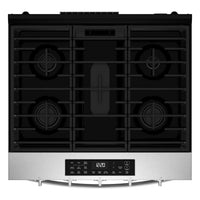 Whirlpool 30" 5 Cu. Ft. Gas Range with Air Cooking - Fingerprint Resistant Stainless Steel - WSGS5030SZ | Cuisinière à gaz Whirlpool de 5 pi³ et de 30 po avec cuisson à air - acier inoxydable résistant aux traces de doigts - WSGS5030SZ
