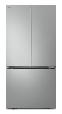 LG 33" 21 Cu. Ft. French 3-Door Refrigerator – Fingerprint Resistant Stainless Steel - LF21C6000V | Réfrigérateur 3 portes LG de 21 pi3 et de 33 po à portes françaises - acier inoxydable résistant aux traces de doigts - LF21C6000V