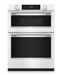 KitchenAid 30" Smart Electric Combo Wall Oven - White - KOEC730SWH | Four mural combiné intelligent électrique KitchenAid de 30 po - blanc - KOEC730SWH