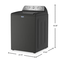 Maytag 5.5 Cu Ft. Top Load Impeller Washer with Pet Pro Option – Volcano Black - MTW5600RU | Laveuse Maytag à chargement par le haut de 5,5 pi3 avec turbine et option Animal Pet Pro - noir volcan - MTW5600RU