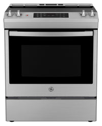 GE 5.2 Cu. Ft. Electric Range with Convection and No-Preheat Air Fry - JCS830SVSS  | Cuisinière électrique GE de 5,2 pi3 à convection avec friture à air sans préchauffage - JCS830SVSS  | JCS830VS