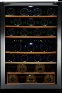 Frigidaire 4.4 Cu. Ft. 45-Bottle Two-Zone Wine Cooler - FRWW4543AS  | Refroidisseur à vin Frigidaire de 4,4 pi3 à 2 zones pour 45 bouteilles - FRWW4543AS  | FRWW454S