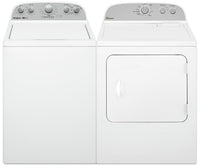 Whirlpool 4.4 Cu. Ft. Top-Load Washer with Removable Agitator and 7 Cu. Ft. Gas Dryer | Laveuse Whirlpool à chargement par le haut de 4,4 pi3 avec agitateur amovible et sécheuse à gaz de 7 pi3 | WHTL49GW