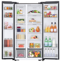 Samsung 36" 20.5 Cu. Ft. Counter-Depth Side by Side Refrigerator with SpaceMax Technology - RS20DG4000M9AA | Réfrigérateur Samsung de 20,5 pi3 et 36 po de profondeur comptoir à compartiments juxtaposés avec technologie SpaceMax - RS20DG4000M9AA