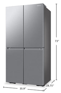 Samsung Bespoke 23 Cu. Ft. Counter-Depth 4-Door Flex™ Refrigerator with Beverage Centre™ - RF23DG9600SRAC | Réfrigérateur Bespoke de Samsung de 23 pi3 de profondeur comptoir à 4 portes Flex - RF23DG9600SRAC | RF23D96S