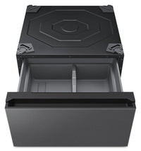 Samsung Bespoke 27" Laundry Pedestal with Storage Drawer – Dark Steel - WE602NSUS | Piédestal de buanderie 27 po Bespoke de Samsung avec tiroir de rangement - acier foncé - WE602NSUS/US | WE602NSU