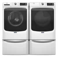 Maytag 5.8 Cu. Ft. Pet Pro Smart Front-Load Washer and 7.4 Cu. Ft. Gas Dryer - White | Laveuse intelligente à chargement frontal Pet Pro de 5,8 pi3 et sécheuse à gaz de 7,4 pi3 de Maytag – blanches | MAFL702Z