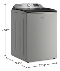 Maytag 6.0 Cu. Ft. Pet Pro Smart Top-Load Washer - Radiant Silver - MTW7205RR | Laveuse intelligente Animal Pet Pro de Maytag à chargement par le haut de 6,0 pi3 - argenté radieux - MTW7205RR