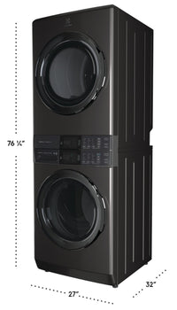 Electrolux Laundry Tower™ with 5.2 Cu. Ft. Washer and 8 Cu. Ft. Electric Dryer - ELTE760CAT  | Tour de buanderie Laundry TowerMC Electrolux avec laveuse 5,2 pi³ et sécheuse électrique 8 pi³ - ELTE760CAT  | ELTE760T