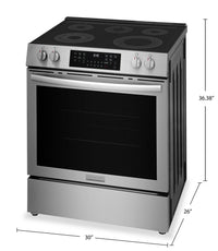 Frigidaire Gallery 5.3 Cu. Ft. Electric Range with Total Convection – Stainless Steel - GCFE305CBF | Cuisinière électrique Frigidaire Gallery de 5,3 pi3 avec convection totale - acier inoxydable - GCFE305CBF