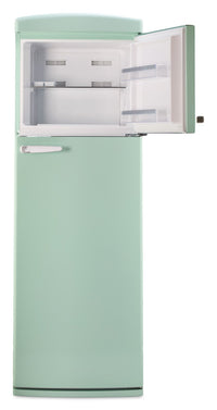 Unique Classic Retro 24" 11 Cu Ft. Top Freezer Refrigerator – Summer Mint Green - UNQ-310L LG TM | Réfrigérateur Classic Rétro d’Unique de 24 po et de 11 pi3 à congélateur supérieur - vert menthe estival - UNQ-310L LG TM