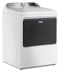 Maytag 6.0 Cu. Ft. Smart Top-Load Washer and 7.4 Cu. Ft. Gas Dryer – White  | Laveuse intelligente à chargement par le haut de 6,0 pi3 et sécheuse à gaz de 7,4 pi3 de Maytag - blanches