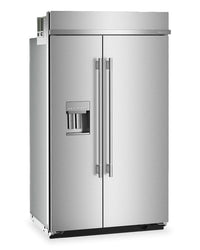 Kitchenaid 48" 29.4 Cu. Ft. Built-In Side-by-Side Refrigerator – Stainless Steel - KBSD748SPS | Réfrigérateur encastré KitchenAid de 29,4 pi3 et de 48 po à compartiments juxtaposés - acier inoxydable - KBSD748SPS