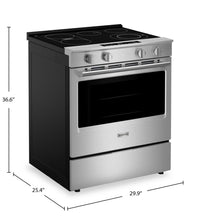 Maytag 30" 5.3 Cu. Ft. Slide-In Electric Range with No Preheat Air Fry - Stainless Steel - YMSES7030SZ | Cuisinière électrique encastrée Maytag de 5,3 pi3 et de 30 po avec friture à air sans préchauffage - acier inoxydable - YMSES7030SZ