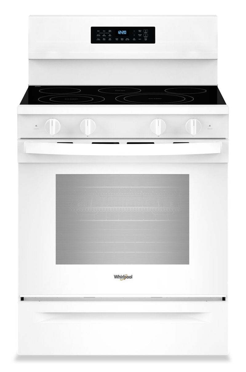 Whirlpool 30" 5.3 Cu. Ft. Electric Range with No Preheat Air Fry - White - YWFES7030SW | Cuisinière électrique Whirlpool de 5,3 pi3 et de 30 po avec friture à air sans préchauffage - blanche - YWFES7030SW