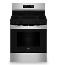 Whirlpool 30" 5.3 Cu. Ft. Gas Range with SpeedHeat™ Burner - WFGS3530RS | Cuisinière à gaz Whirlpool de 5,3 pi³ et de 30 po avec brûleur SpeedHeatMC - WFGS3530RS | WFGS353S