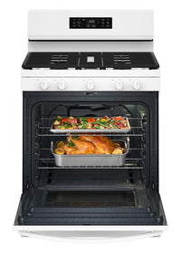 Whirlpool 30" 5.0 Cu. Ft. Gas Range with Air Cooking – White - WFGS4530SW  | Cuisinière à gaz Whirlpool de 5,0 pi³ et de 30 po avec cuisson à air - blanche - WFGS4530SW