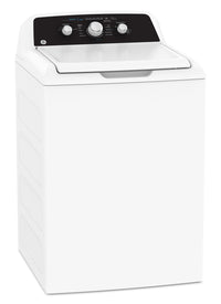 GE 4.4 Cu Ft. Top Load Washer and 6.2 Cu. Ft. Electric Dryer with SaniFresh | Laveuse à chargement par le haut de 4,4 pi3 et sécheuse électrique de 6,2 pi3 de GE avec cycle SaniFresh