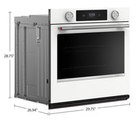 KitchenAid 30" Smart Electric Single Wall Oven - White - KOES730SWH |  Four mural simple électrique intelligent KitchenAid de 30 po - blanc - KOES730SWH