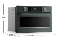 Kitchenaid® 30" Built-In Microwave Oven with Air Fry – Juniper - KMBS730SJP | Four à micro-ondes encastré KitchenAid de 30 po avec friture à air - genièvre - KMBS730SJP